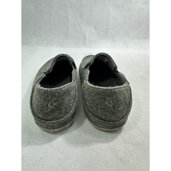 Olukai Moloa Hulu Wool Blend Slippers Loafers Trench Green Men’s 7 EUC - Picture 5 of 7